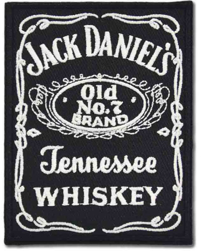 Motoros folt Jack Daniels Black Label 8 cm x 6 cm