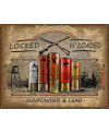 Plechová cedule Locked n Loaded 32 cm x 40 cm