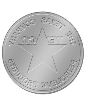 Plechová cedule Texaco - The Texas Company 30cm