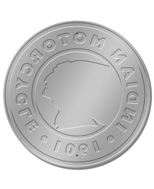 Fém tábla Indian Logo Round 30 cm