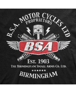 Férfi póló BSA Motor Cycles Sparks