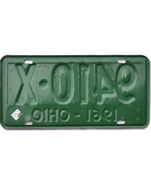 Amerikai rendszám Ohio 1961 Green 9410-X