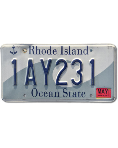 Amerikai rendszám Rhode Island Ocean State 1AY231