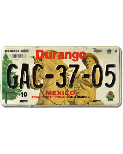 Mexikói rendszám Durango GAC-37-05