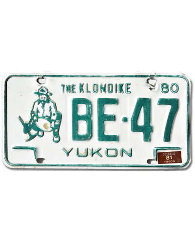 Kanadai rendszám Yukon 1980 The Klondike BE-47