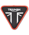 Moto nášivka Triumph triangle Red 8 cm x 8 cm
