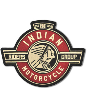 Moto nášivka Indian Riders Group XXL na záda 26 cm x 20 cm