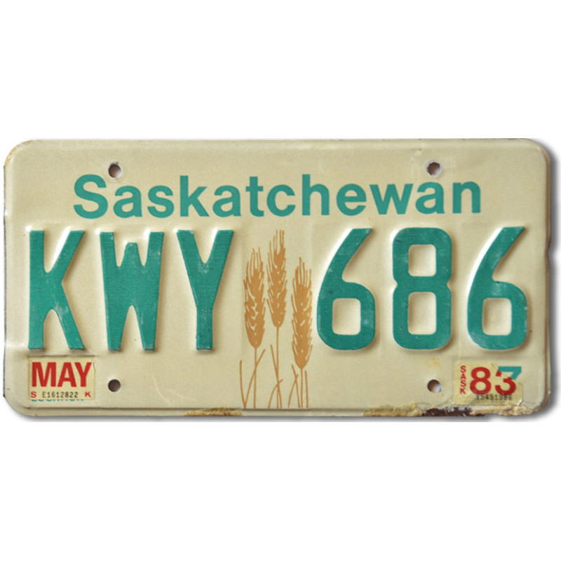 Kanadská SPZ Saskatchewan Wheat KWY-686