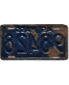 Amerikai rendszám Massachusetts 1945 Blue 98428