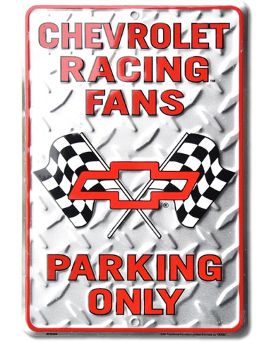 Fém tábla Chevrolet Racing Fans 30 cm x 20 cm
