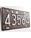 Amerikai rendszám Massachusetts 1949 Black 43564