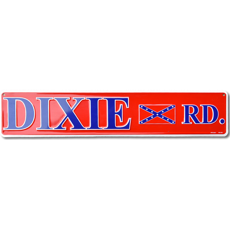 Fém tábla Dixie Road 60 cm x 13 cm