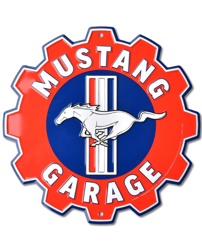 Fém tábla Ford Mustang Garage Gear 30 cm