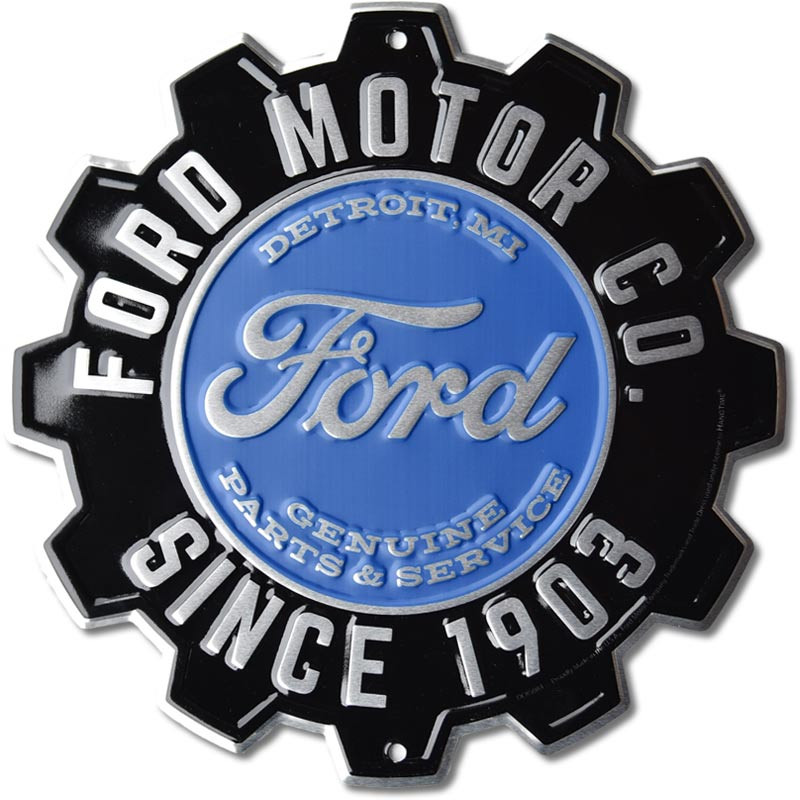 Fém tábla Ford Motor Co. Gear 30 cm