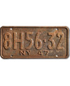 Americká SPZ New York 1947 Black 8H 56-32
