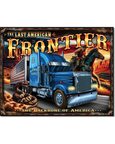 Fém tábla The Last American Frontier 40 cm x 32 cm