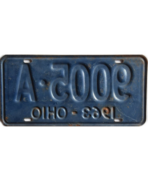Amerikai rendszám Ohio 1963 Blue 9005-A
