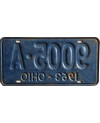Amerikai rendszám Ohio 1963 Blue 9005-A