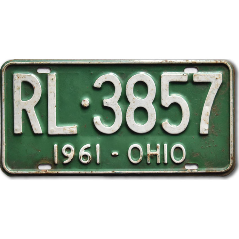 Americká SPZ Ohio 1961 Green RL-3857