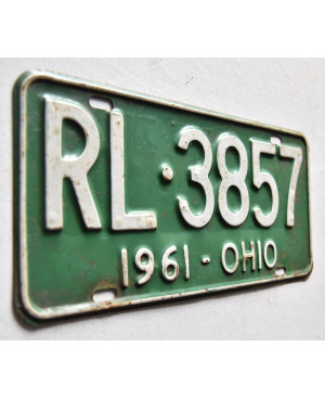 Amerikai rendszám Ohio 1961 Green RL-3857