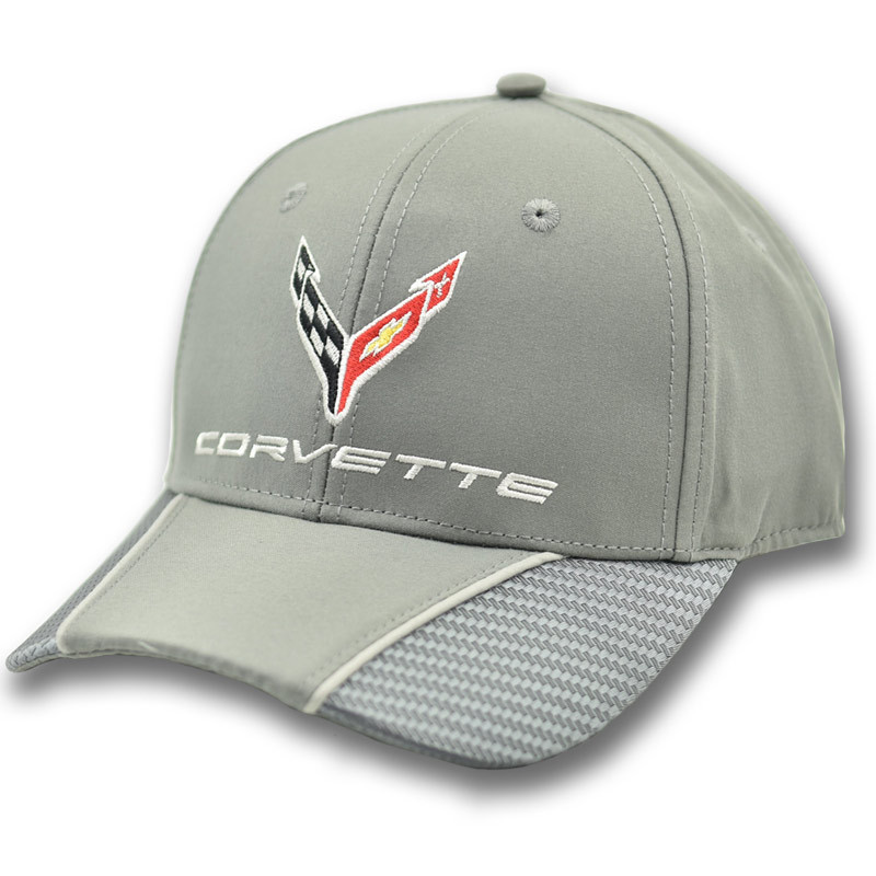 Kšiltovka Chevrolet Corvette 2020 Carbon Fiber Grey