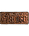 Amerikai rendszám Ohio 1933 Yellow c79-060