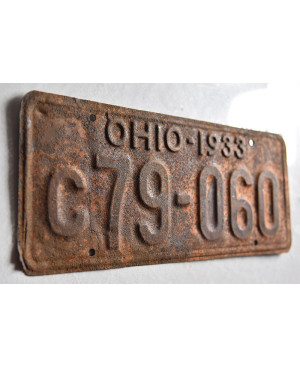 Amerikai rendszám Ohio 1933 Yellow c79-060