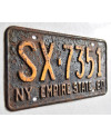 Amerikai rendszám New York 1961 Black Empire State SX.7351