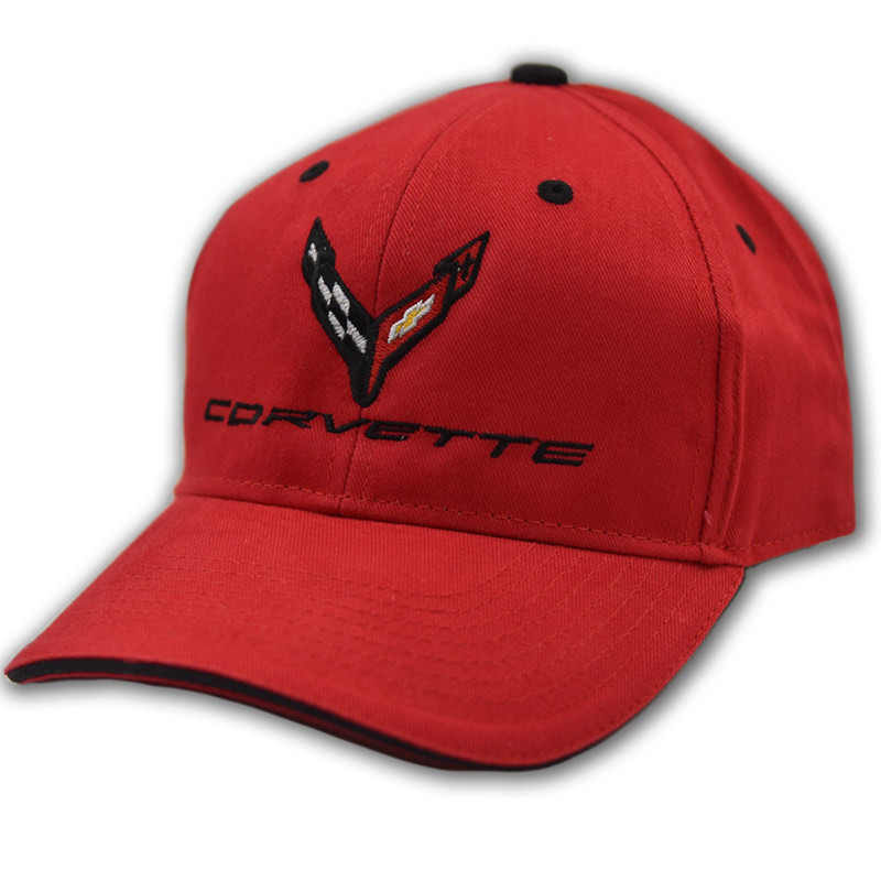 Kšiltovka Chevrolet Corvette C7 Structured Red