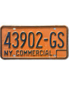 Americká SPZ New York Commercial 43902-GS