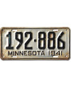 Americká SPZ Minnesota 1941 Silver 192-886