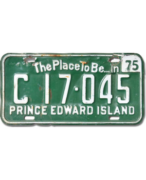 Kanadai rendszám Prince Edward Island 1975 Green C17.045