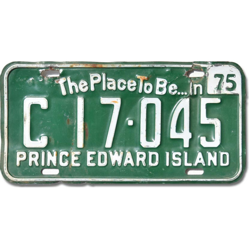 Kanadai rendszám Prince Edward Island 1975 Green C17.045