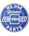 Plechová cedule Chevrolet Genuine Parts Blue round 30 cm