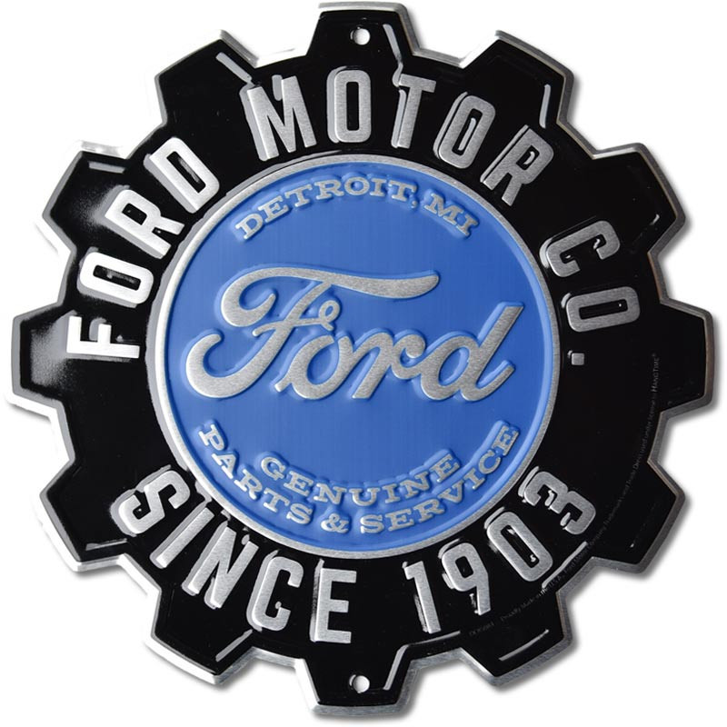 Plechová cedule Ford Motor Co. Gear 30 cm