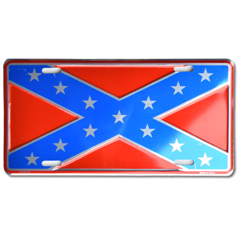 Amerikai rendszám Confederate Flag Anodized