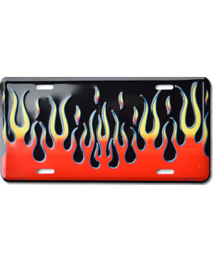 Amerikai rendszám Black Flames