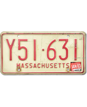 Amerikai rendszám Massachusetts Y51.631