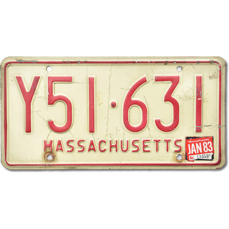 Amerikai rendszám Massachusetts Y51.631