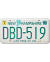 Amerikai rendszám New Hampshire Live Free DBD-519