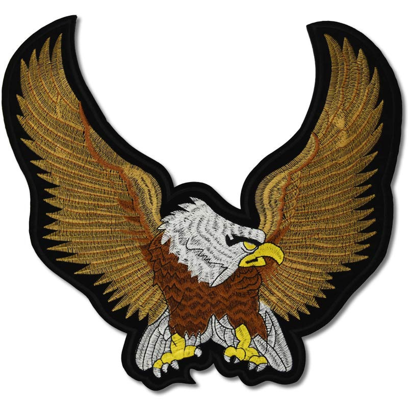 Motoros folt Eagle Brown XXL hátul 30 cm x 28 cm