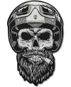 Motoros folt Bearded Biker XXXL 38 cm x 25 cm hátul