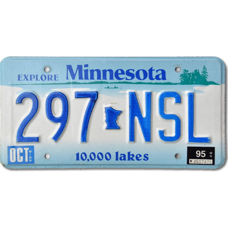 Amerikai rendszám Minnesota 10 000 lakes