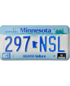 Amerikai rendszám Minnesota 10 000 lakes