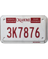 Motoros amerikai rendszám Oklahoma 3K7876