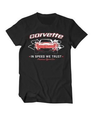 Férfi póló Corvette In speed We Trust