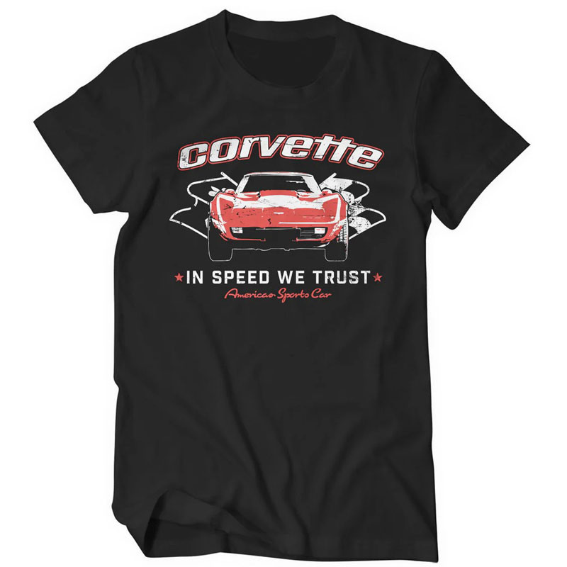 Férfi póló Corvette In speed We Trust