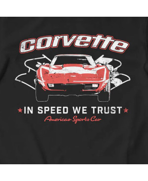 Férfi póló Corvette In speed We Trust
