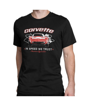 Férfi póló Corvette In speed We Trust