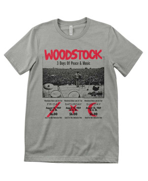 Férfi póló Woodstock 3 Day Ticket